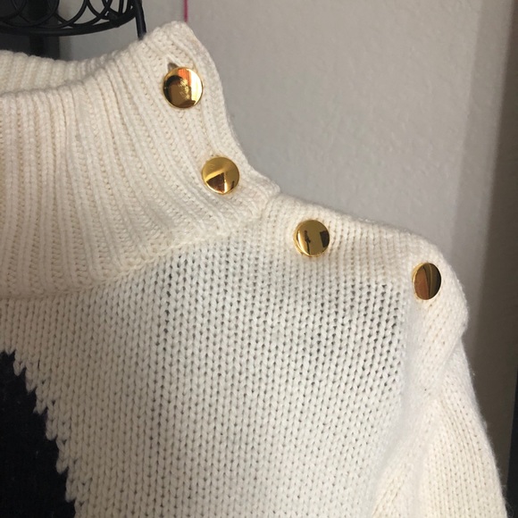 Kate Spade Star Sweater No Tags Used Once Like New - Picture 3 of 4
